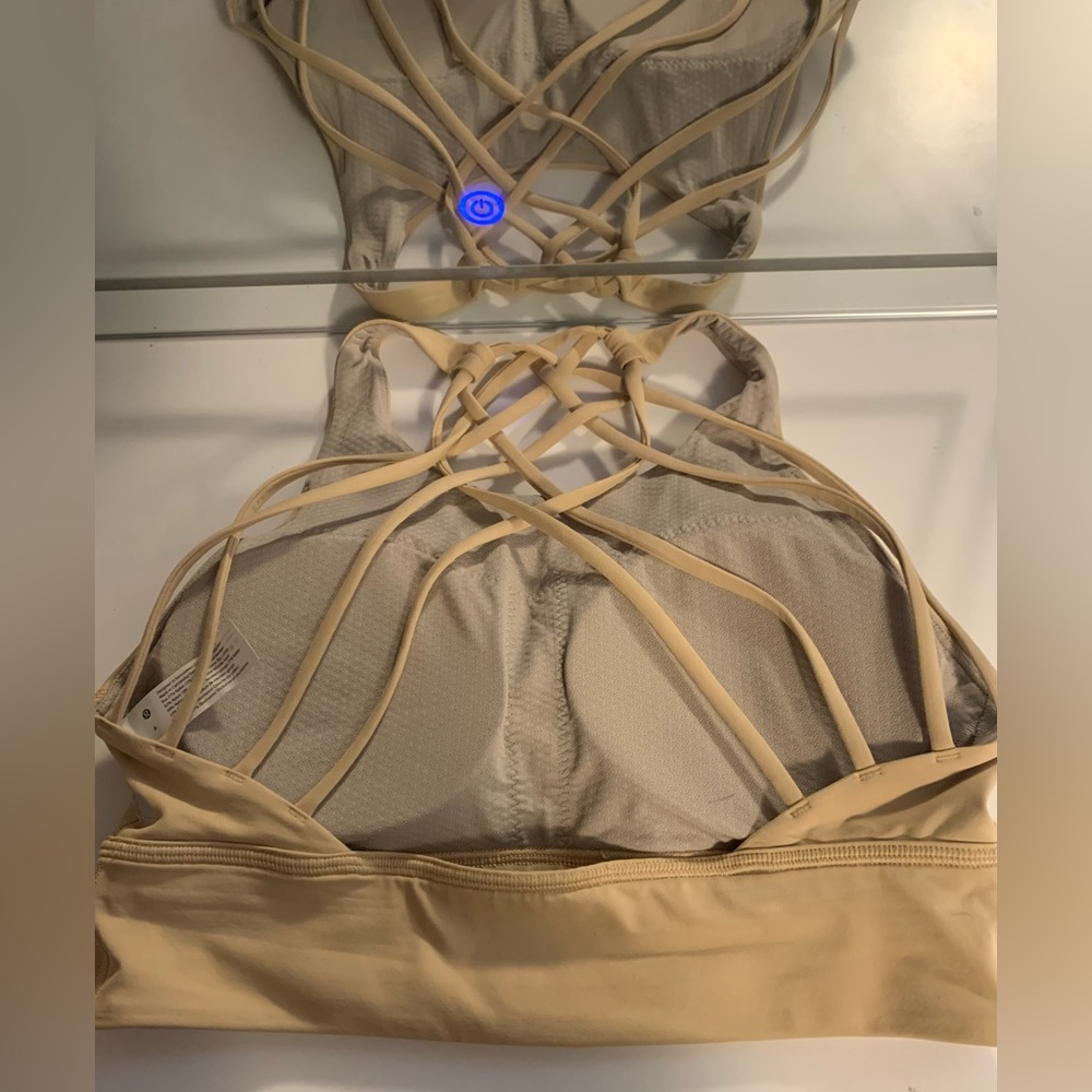 EUC Lululemon Free to Be High-Neck Longline Bra Wild Light Support Pecan Tan - Picture 5 of 8